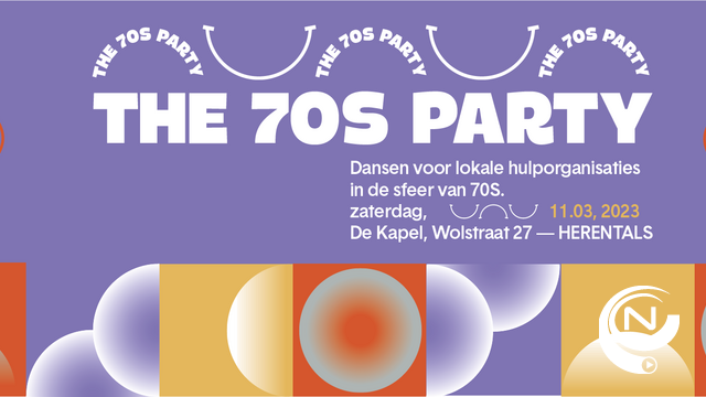 Rotary Herentals met 'BACK TO THE 70S-party' in De Kapel op 11/3