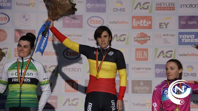 Oppermachtige Sanne Cant hangt een 14e (!) Belgische kampioenentrui in haar kast 