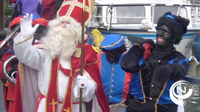 Aankomst Sinterklaas in jachthaven