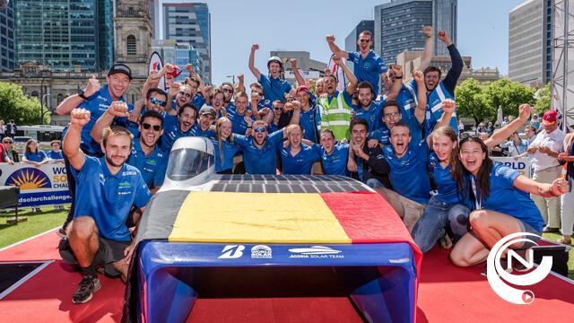 Leuvense Solar Team wint World Solar Challenge : race zonnewagens