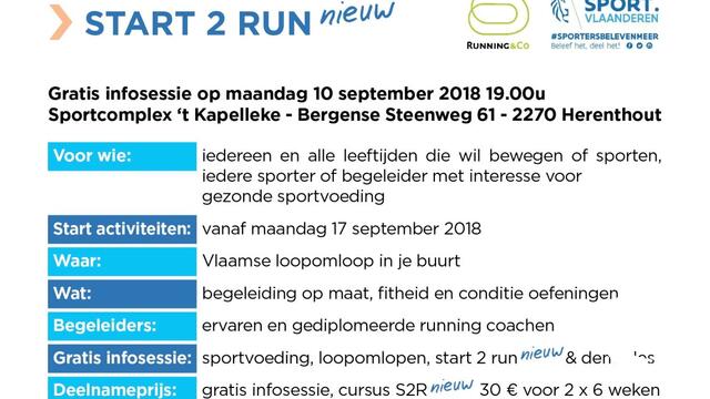  Start 2 run - loopomlopen - info sportvoeding