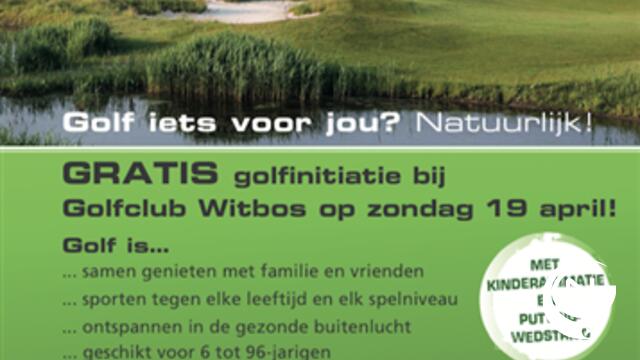 Start to Golf : golfclub Witbos Noorderwijk opendeur op 19 april, nu inschrijven