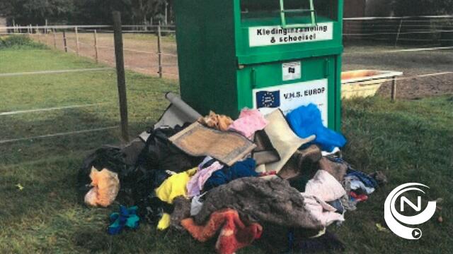 Gemeentebestuur Mol laat textielcontainers verwijderen na klachten sluikstorten