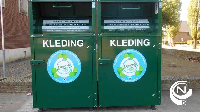  1 op 10 textielcontainers gaat verloren door vuilnis en ander afval