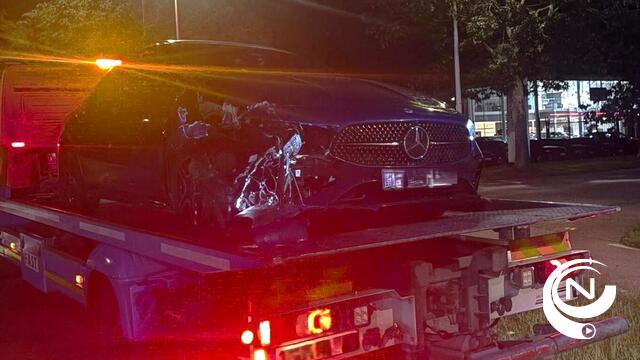 Politie Neteland : '17-jarige onder invloed van drugs crasht op Toekomstlaan Herentals na politieachtervolging met meer dan 200 km/u'