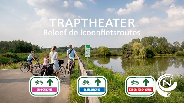 Traptheater = 6 plezante fietstochten langs Kempenroute, Schelderoute en Kunststedenroute