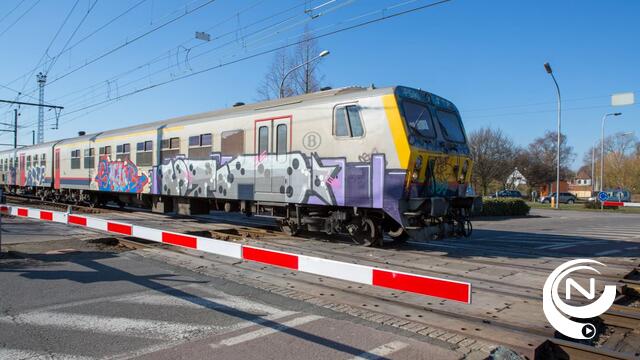 Géén graffiti spuiten op een trein