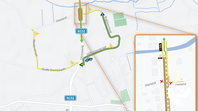 Nieuwe bushaltes en fietsoversteken aan kruispunt Vlasland Westerlo