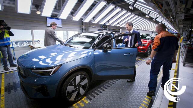 Premier De Croo bij Volvo Car Gent : 'C40 Recharge elektrische wagen = pak nieuwe jobs'