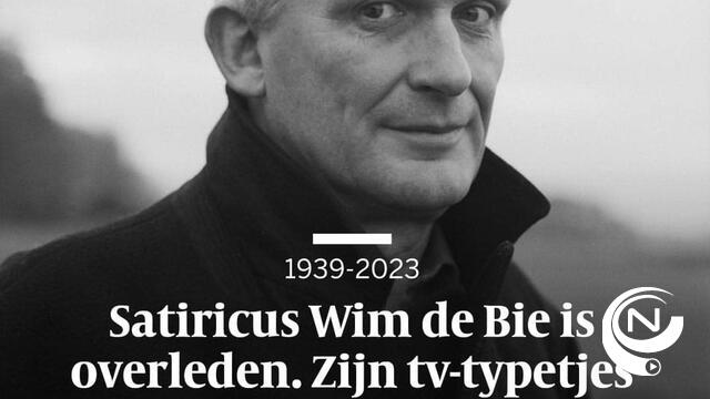 Nederlandse cabaretier Wim de Bie, bekend van "Van Kooten & De Bie", overleden op 83-jarige leeftijd