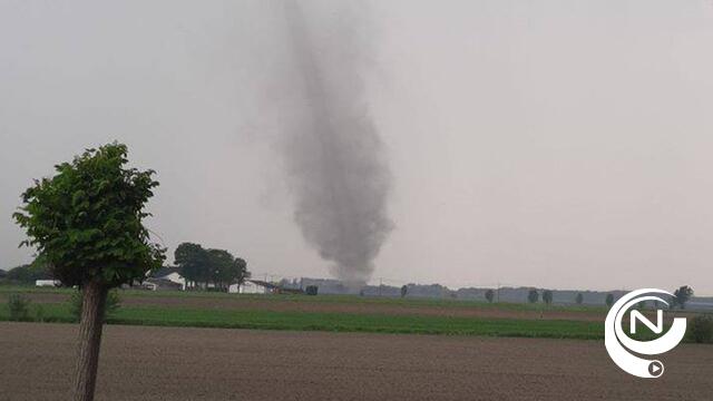 Code geel : windhoos in Noorderkempen - beelden tornado