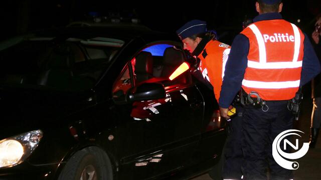 10 bestuurders betrapt op rijden onder invloed van alcohol of drugs in Lille-Kasterlee