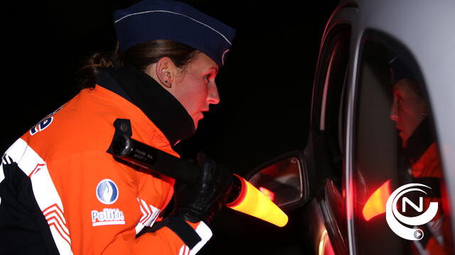 Politie regio Turnhout : '4 chauffeurs onder invloed van alcohol, 1 met drugs'