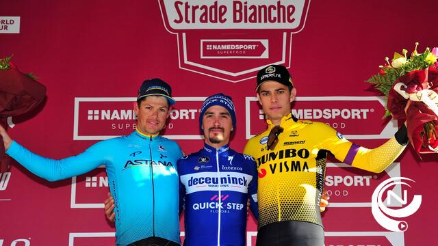 "Ben blij dat ik de mensen weer kan laten genieten van de beste Wout van Aert op de fiets" - 3e in Strade Bianche 