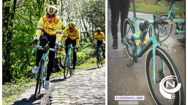 Wout van Aert verkent al kasseien van Parijs-Roubaix : revalidatie