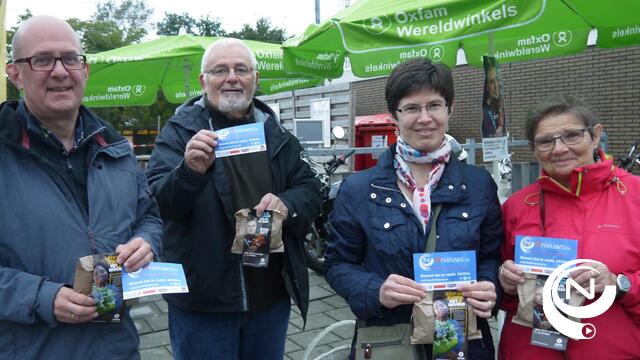 Vrijwilligers van Oxfam-Wereldwinkels deelden op 7/10 dan 3.000 boterhammen met choco uit aan de stations van Turnhout, Tielen, Herentals, Geel, Olen, Mol, Balen en Brecht-Noorderkempen. Ook in het station van Herentals genoten 100-en treinreizigers.