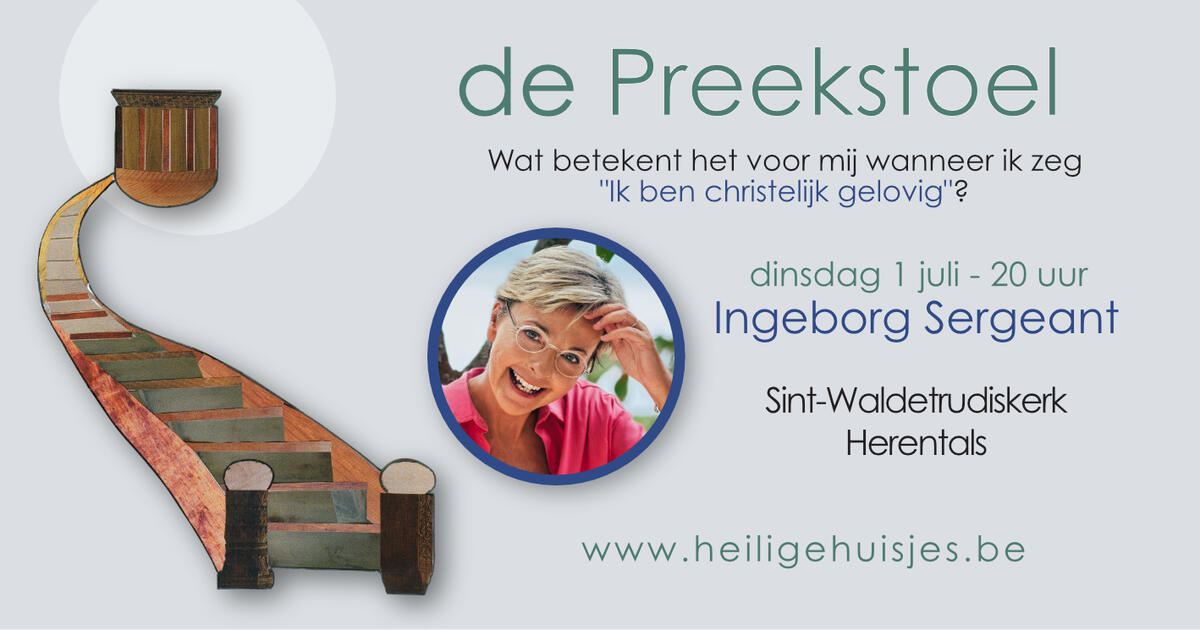 Ingeborg op de preekstoel 