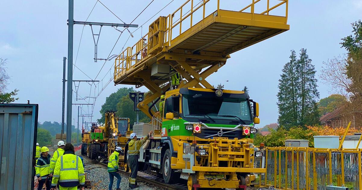 NMBS werken Infrabel - foto rr